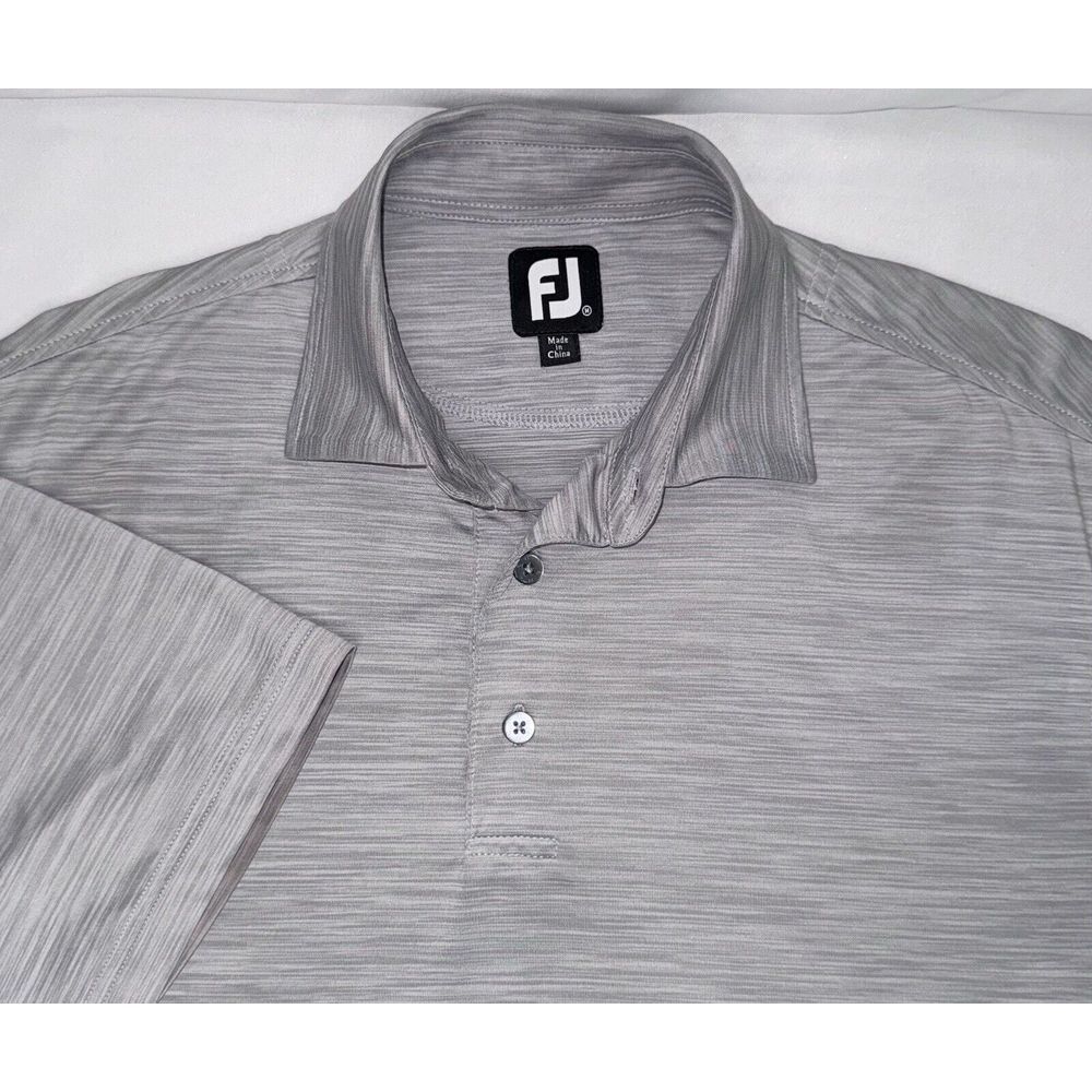 FootJoy Golf Polo Mens M Gray Short Sleeve Shirt - Picture 1 of 7